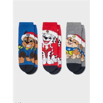 Multipack 3er - Paw Patrol - Weihnachts-Anti-Rutsch-Socken