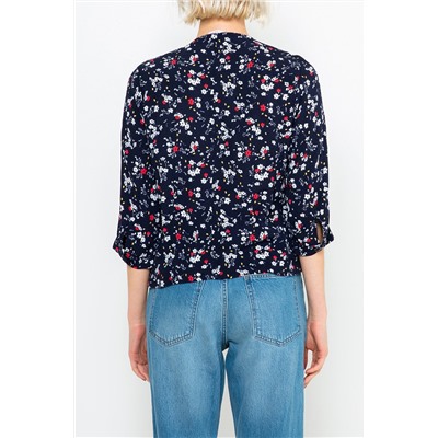 Camisa Azul oscuro y blanco