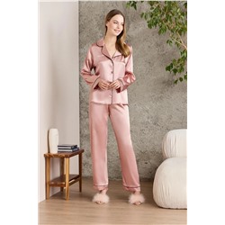 Pierre Cardin Saten Biyeli Pijama Takımı - 1200 crdn1200
