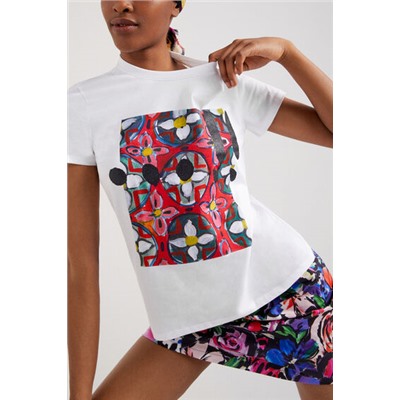 Camiseta arty floral