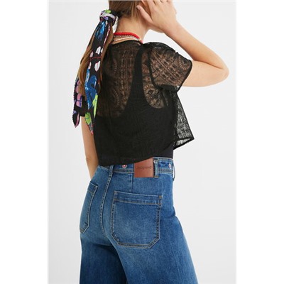Body camiseta semitransparente