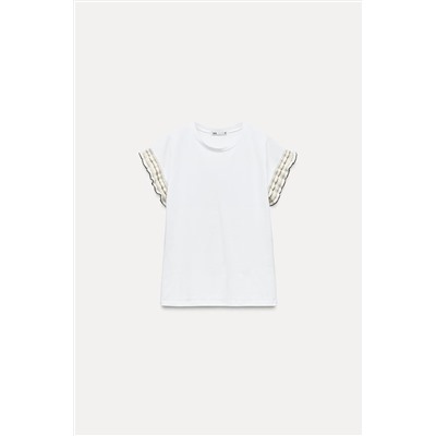 T-SHIRT EMBELLISHED WITH RHINESTONES