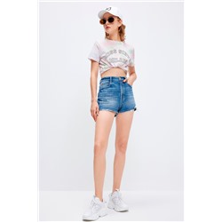 Camiseta tie-dye Crudo y rosa