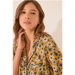 Pijama camisero estampado floral