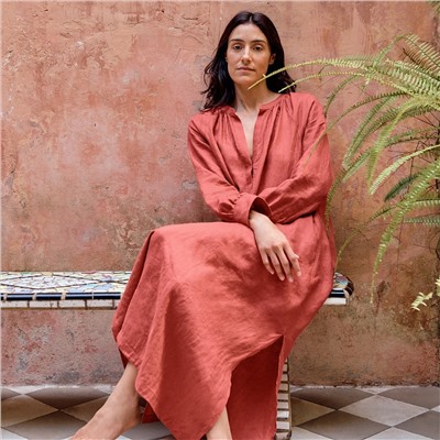 Cabana dress in linen