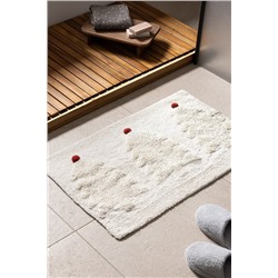 Esprit Banyo Paspas - Krem/Gold/Kırmızı - 50x80 cm