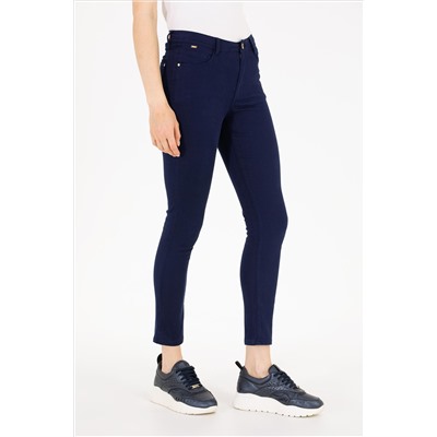 Kadın Lacivert Toothpick Fit Pantolon