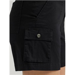 Ultra Lux Comfort Flex-To-Go Relaxed Cargo Short:Black:8:M