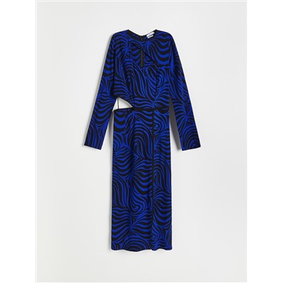 Viskose Kleid mit Muster