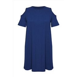 Saks A-line Cut-Out Detaylı Örme Elbise TBBSS22EL2986