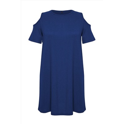 Saks A-line Cut-Out Detaylı Örme Elbise TBBSS22EL2986