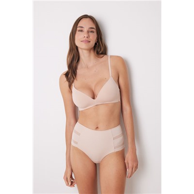 Braga reductora alta nude tul