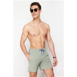 TRENDYOL MAN Açık Haki Basic Standart Boy Deniz Şortu TMNSS20DS0023