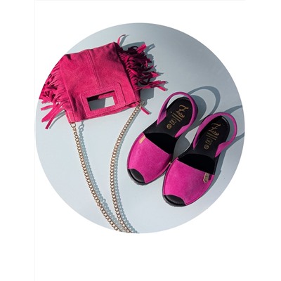 КОМБО Ab.Zapatos • 3106-8 • magenta + Итальянская мини сумочка AB.Z · Pelle · Miniflec fuxia АКЦИЯ