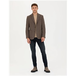 Kahverengi Slim Fit Ceket