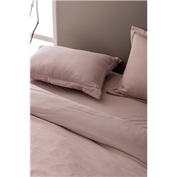 Mona Tek Kişilik Microfiber Lastikli Nevresim Takımı - Pudra