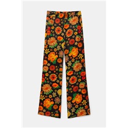 Pantalón campana floral