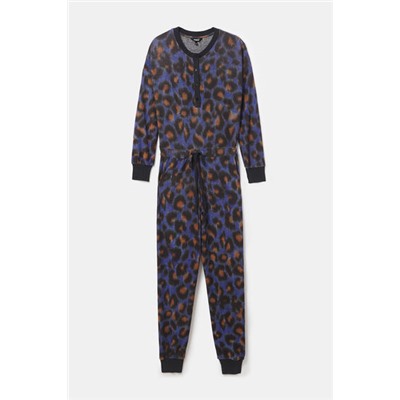Pijama mono leopardo