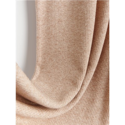 Kleid aus Rippstrickjersey