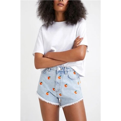 Short vaquero frutas