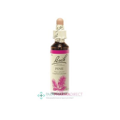 Fleurs de Bach Pine (pin sylvestre) Equilibre, jugement clair 20ml