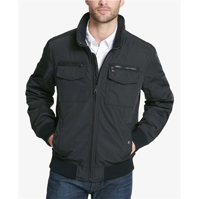 Tommy Hilfiger Men's Four-Pocket Filled Performance Bomber Jacket