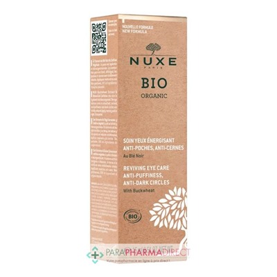 Nuxe BIO Organic - Soin Yeux Energisant (Anti-Poches / Anti-Cernes) 15 ml