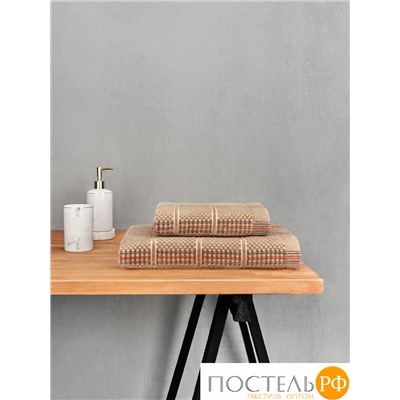 Полотенце велюровое Arya Aiden70x140 Бежевый