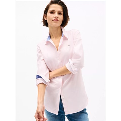 Regular Fit Solid Stretch Oxford Shirt