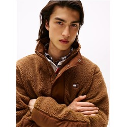Tommy Jeans Mixed Media Teddy Jacket
