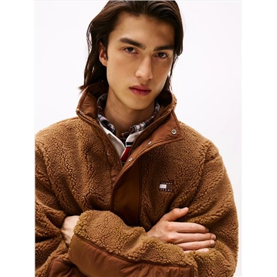Tommy Jeans Mixed Media Teddy Jacket