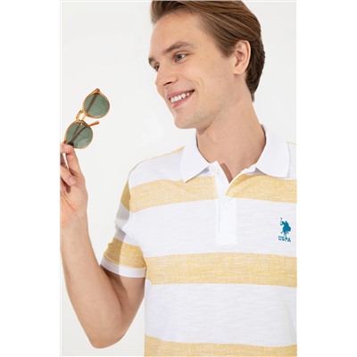 Erkek Safran Polo Yaka Tişört