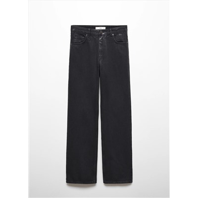 Jeans rectos efecto brillo