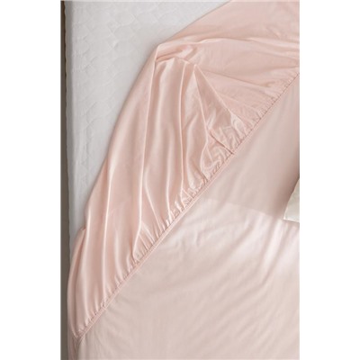 Manon King Size Plus %100 Pamuk Ranforce Lastikli Çarşaf - Açık Pudra