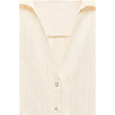 METALLIC THREAD RUSTIC SHIRT