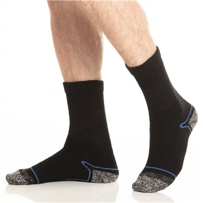 KIRKJUBØUR® "Climb" Outdoor Wandersocken 4 Paar blau