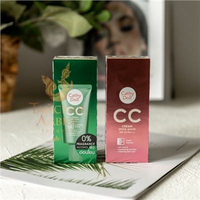 СС-КРЕМ ДЛЯ ЛИЦА «АНТИАКНЕ» С ЦЕРАМИДАМИ SPF50 PA+++ CATHY DOLL