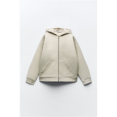 SOFT NEOPRENE-EFFECT BOMBER JACKET