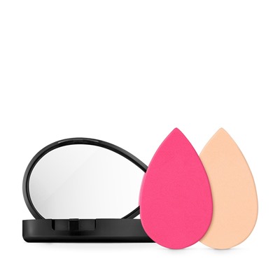 beauty duo:  mirror & sponge cover