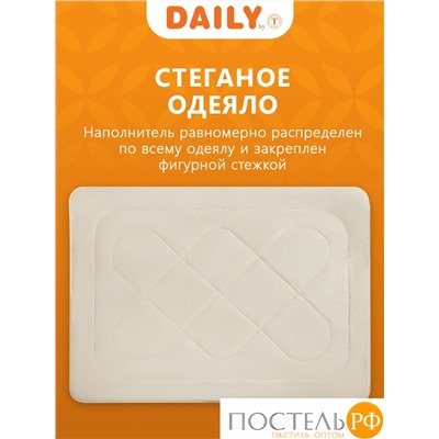 DAILY by T КАЛАХАРИ Одеяло 140х200,1пр.,хлопок -тик/вербл.шерсть/полиэф.вол