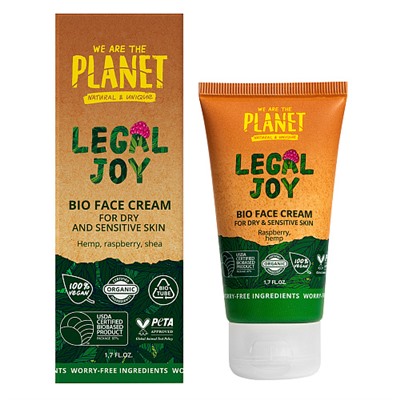 Крем для лица "Legal Joy" для сухой и чувствительной кожи