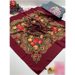 Платок женский в русском народном стиле (90*90 см.) арт. 262037
