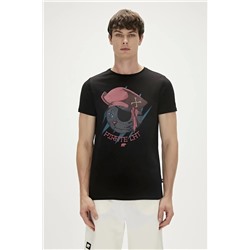 Bad Bear, Pirate 0 Yaka Erkek Tshirt - Siyah