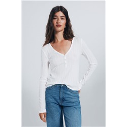 Camiseta panadera punto cortado