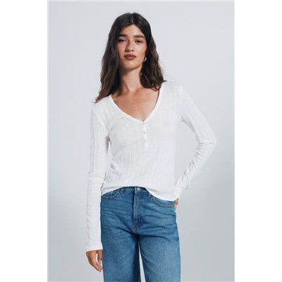 Camiseta panadera punto cortado