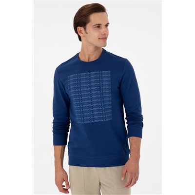 Erkek İndigo Sweatshirt