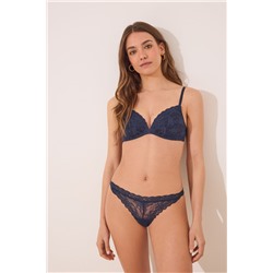 Sujetador triangular CHARMING encaje azul oscuro