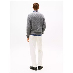 Cable Knit Crewneck Sweater