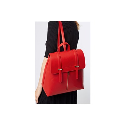 Mochila de piel Rose Rojo