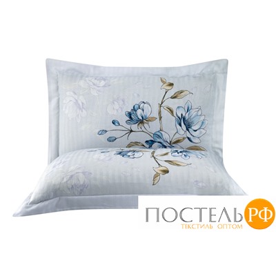 Постельное белье Карвен Stripe Satin с цветным принтом 1.5 спальное N249 -SB019(4пр.)